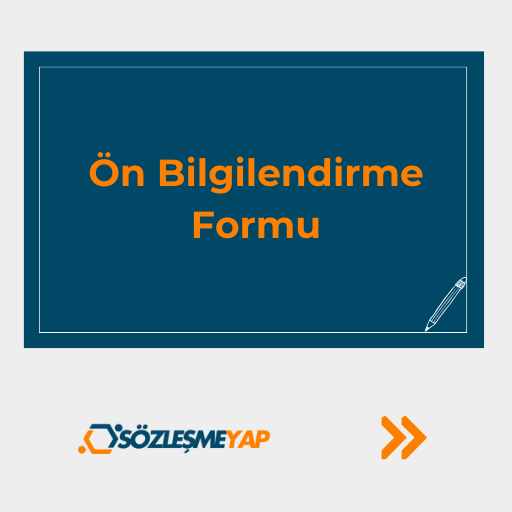 Ön Bilgilendirme Formu